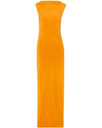 SIR. - Isla Open-Back Draped Silk Crepe De Chine Gown - Lyst