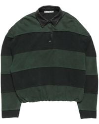 Acne Studios - Striped Polo Jumper - Lyst