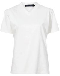 Proenza Schouler - Talia Embossed Organic Cotton-Jersey T-Shirt - Lyst