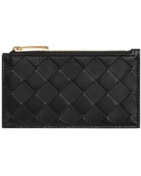 Bottega Veneta - Intrecciato Slim Zipped Card Case - Lyst