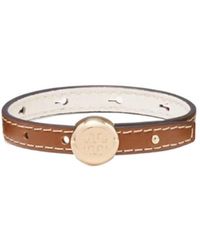 Tory Burch - Icon Leather Bracelet - Lyst