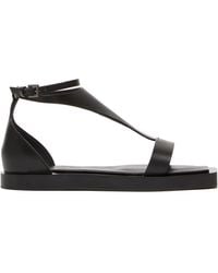 Max Mara - Buckle Detailed Open Toe Sandals - Lyst
