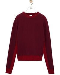 Loewe - Contrast Trim Knitted Sweater - Lyst
