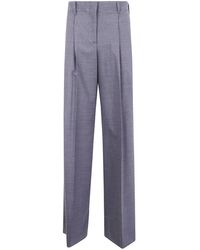 P.A.R.O.S.H. - Pleated Wool Trousers - Lyst