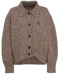 The Attico - Knit Wool Cashmere Cardigan - Lyst