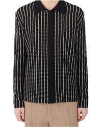 Jil Sander - Crochet Knitted Cardigan - Lyst