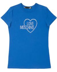 Moschino - T-Shirt With Round Neck And Short Sleeves - Lyst