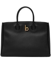 Burberry - Logo Detailed Top Handle Bag - Lyst