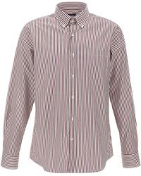 Paul & Shark - Striped Button-Down Shirt - Lyst