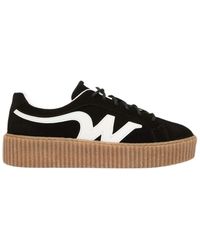 Weekend by Maxmara - Split Leather Logo Sneaker - Lyst