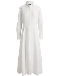 Ralph Lauren - Polo Belted Long Shirt Dress - Lyst