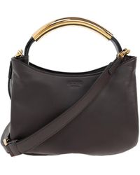 Moschino - Logo Detailed Top Handle Bag - Lyst
