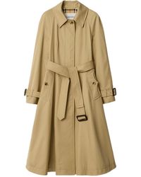Burberry - Gabardine Ellingham Long Car Coat - Lyst