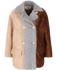 Fendi - Colour-Block Double-Breasted Jacket - Lyst