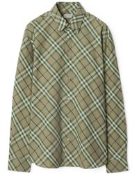 Burberry - Cotton Check Shirt - Lyst