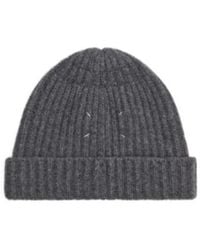 Maison Margiela - Ribbed Turned-Up Brim Beanie - Lyst