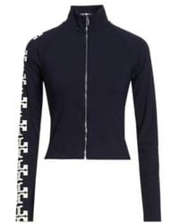 Tory Burch - Stand-Collar Full-Zip Cropped Jacket - Lyst