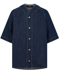 7 For All Mankind - Snap Button Denim Shirt - Lyst