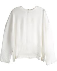 TOTEME - Totême Boxy Satin Top - Lyst