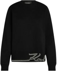 KARL LAGERFELD - Signature-Hem Sweatshirt - Lyst