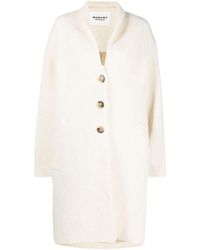 Isabel Marant - Isabel Marant Étoile Single-Breasted Drop Shoulder Coat - Lyst