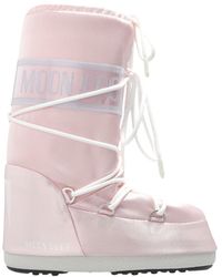 Moon Boot - Icon Logo-Print Lace-Up Boots - Lyst