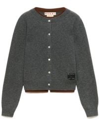 Marni - Cashmere Cardigan With Layered Effect - Lyst