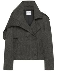 Courreges - Courrèges Oblique Short Coat - Lyst