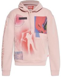 DIESEL - Printed Hoodie - Lyst