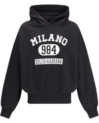 Dolce & Gabbana - Logo Printed Hoodie - Lyst