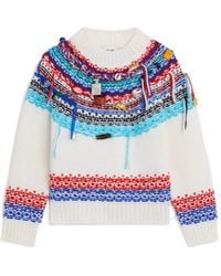 Celine - Cropped Crewneck Sweater - Lyst