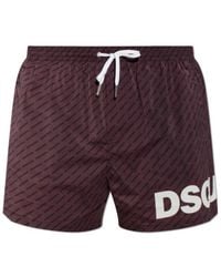 DSquared² - Square-Cut Swim Trunks - Lyst