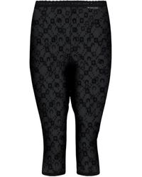 Marine Serre - Moonogram Mesh Flock Capri Pants - Lyst