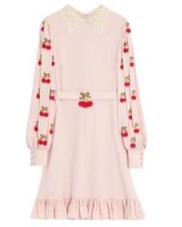 Valentino - Ruffled Hem Long-Sleeved Dress - Lyst