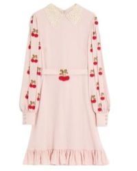 Valentino - Ruffled Hem Long-Sleeved Dress - Lyst