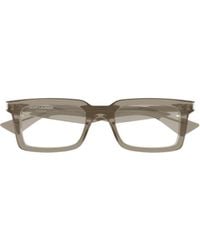Saint Laurent - Eyewear Rectangle Frame Glasses - Lyst