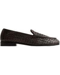 Bottega Veneta - Round Toe Slip-On Loafers - Lyst