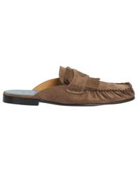 Marni - Fringe Trim Sabots - Lyst