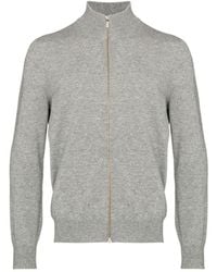 Brunello Cucinelli - Cashmere High-Neck Cardigan With Zipper - Lyst