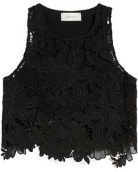 Sportmax - Floral Lace Top - Lyst