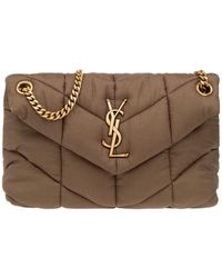 Saint Laurent - Puffer Quilted Small Shoulder Bag - Lyst