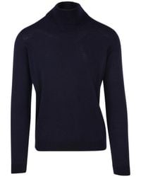 Roberto Collina - High-Neck Long-Sleeved Sweater - Lyst