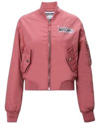 Moschino - Bear Print Logo Casual Jacket On Back - Lyst