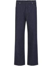Stone Island - Logo Patch Straight Leg Jeans - Lyst
