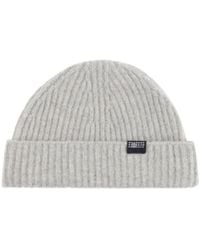 MM6 by Maison Margiela - Ribbed Logo-Patch Beanie - Lyst