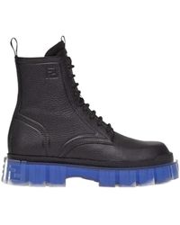 Fendi - Ff-Motif Ridged Boots - Lyst