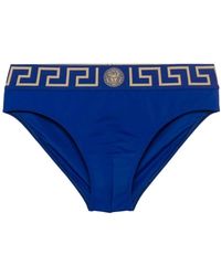 Versace - Greca-Waistband Swim Briefs - Lyst