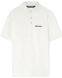 Palm Angels - Logo-Embroidered Short Sleeved Polo Shirt - Lyst