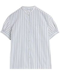 Aspesi - Striped Short-Sleeved Shirt - Lyst