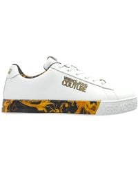 Versace Jeans Couture - Couture Barocco Printed Low-Top Sneakers - Lyst